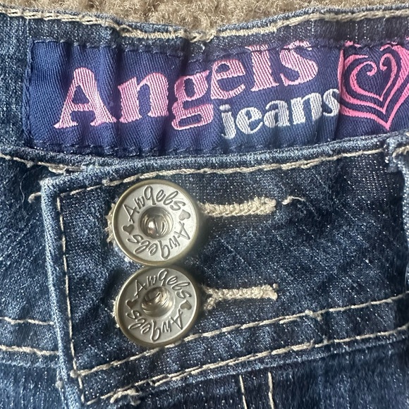 Angels Blue Jean Shorts Classic Design - Picture 4 of 6